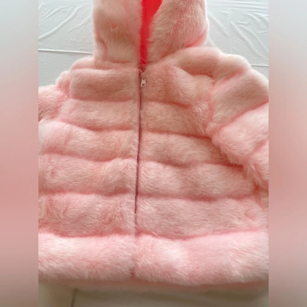 Rothschild Pink Puffer Jacket with Hood